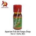 Aquarium Fish Fungus Treatment Drops - (Anti Fungus) 30ml Approx by Burhan Online Store. 