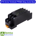 1 pcs of 8 Pin Screw Terminals PTF08A Relay Socket Base for 12v / 220V Relay by Electrica. 