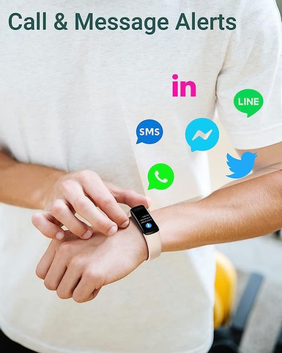 HUAKUA%20Fitness%20Tracker%20Watch%20with%20Heart%20Rate/Sleep%20Monitor,%20Waterproof%20Watch%20with%20Alarm%20Clock,%20Calorie%20Step%20Counter,%20Pedometer%20Health%20Smart%20Watch%20for%20Women%20Men,%20Call%20Message%20Notifications%20(Yellow)%20-%20Image%202