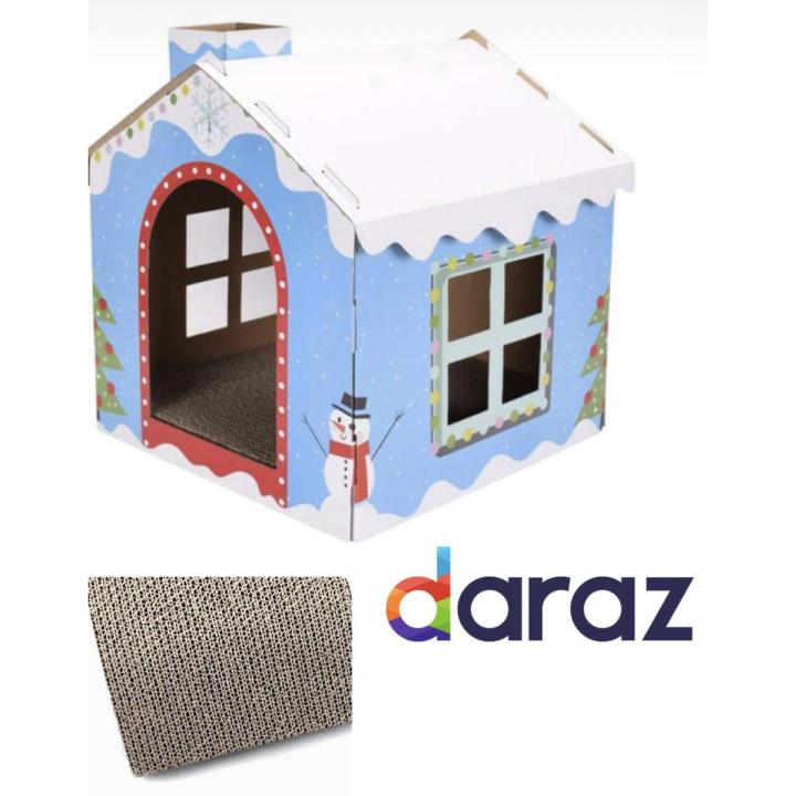 Cat Scratching board with Hut - New Article - For Cats