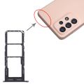 For Samsung Galaxy A24 SM-A245 Original SIM Card Tray + SIM Card Tray + Micro SD Card Tray (Black). 