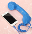 Universal Retro Style Phone 3.5mm Wired Receiver Handset Radiation Free Coco Retro Phone with HD Speaker and Microphone Wireless Retro Telephone Handset and Wired Phone Handset Receivers Headphones for a mobile phone with comfortable call Note random colo. 