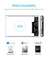 ORICO HDD/SSD Case 2.5" Inch Transparent SATA to USB 3.0 Plus, 2139U3-CR Storage Caddy For External Portable Laptop Hard Drive Kit Enclosure, 5 Gbps High Speed Super Fast Data Transfer - PC, Mobile OTG Supported. 