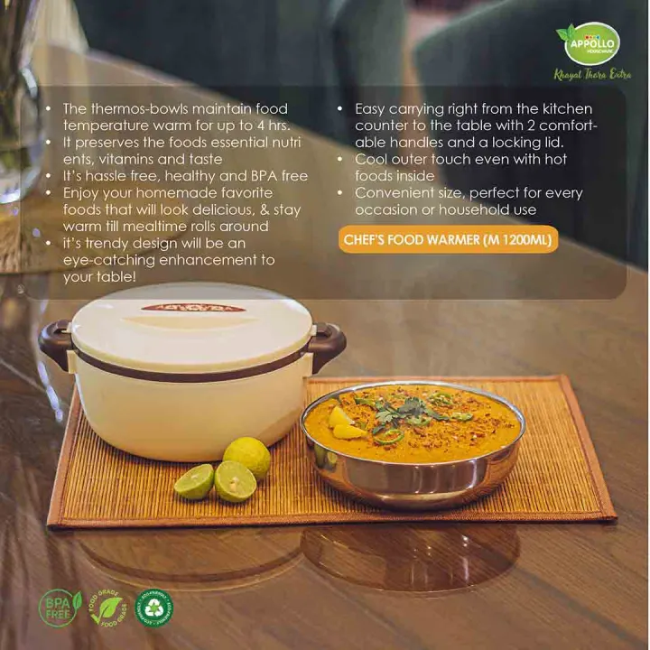 Appollo Food Hot Pot, food warmers, chapati, Paratha, Roti hotpot (20 ...