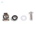 2x10 Pack Lot - M5x16 Rack Mount Cage Nuts & Screws w/ Washers - Square Clips. 