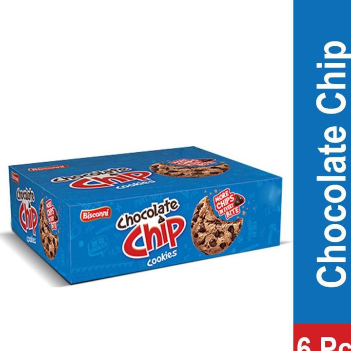 Chocolate Chips Biscuit Half Roll box of 16 Pcs