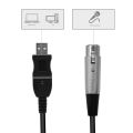 3M USB Male to XLR Female Microphone USB MIC Link Cable. 