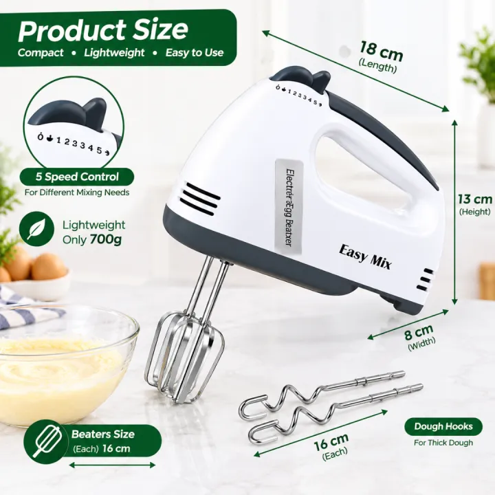 Electric%20Hand%20Mixer%207%20Speed%20-%20Egg%20Beater%20Handheld%20Mixer%20for%20Baking,%20Cake%20Batter,%20Cream%20and%20Kitchen%20Use,%20Stainless%20Beaters%20-%20Image%203
