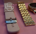 Gen9 Ladies Smartwatch with Diamond Strap HD Display 1.3 inch Screen, Bluetooth Calling, Dual Straps (Rose Gold). 
