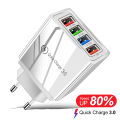 Xiaomi USB Charger Quick Charge 3.0 For Samsung Xiaomi iPhone 15 Tablets Mobile Phone Charger Adapter EU/US Plug Fast Charging. 