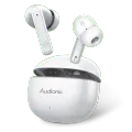 Audionic  Airbud Signature S680 Quad Mic, ENC Wireless Earbuds, Gaming mode Low Latency TWS Earbud With 40 Hours Playtime, IPx4 Water Proof Wireless Earphones With Voice Asistance Bluetooth Ear buds And Headphones. 