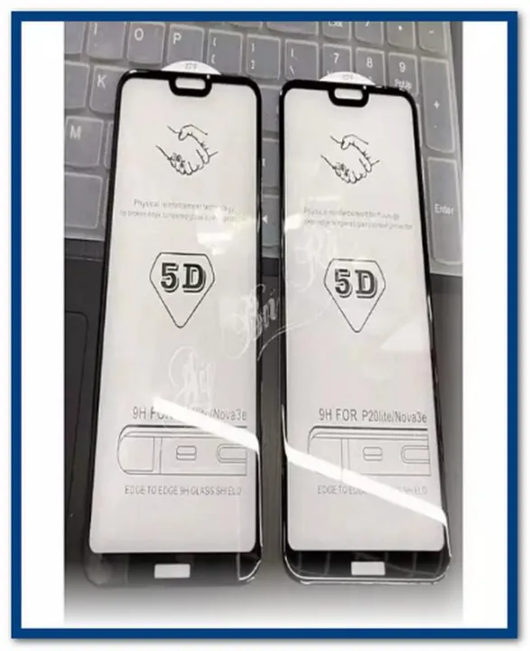 For%20Huawei%20Nova%203E%206D%20Gorilla%20Tempered%20Glass%20Screen%20Protector%20Edge-To-Edge%20-%20Black%20-%20Image%205