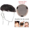 Invisible False Daily Bald Foreheads Black Heat Resistant Fiber Replacement Brown Natural Male Short Straight Wig Human Hair Wigs Nightclub Bar Wig Hairline Men's Toupee. 