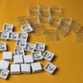 10 Sets Transparent Keycaps Gray Buttons Double-layer Keycaps Removable Industrial Keycaps Sticker Keycap Keyboard Switch. 