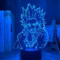 Anime My Hero Academia Shoto Todoroki Face Design Led Night Light Lamp for Kids Child Boys Bedroom Decor Acrylic Table Lamp Gift. 