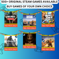 All PC Games Available (STEAM). 