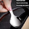 12 Pcs Stainless Steel Short Handle Spoons Mini Salt Spoons Condiments Spoon Dessert Spoon Tea Coffee Spoons,Silver. 