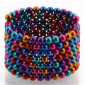 5mm Children Kids Iron Ball Magnetic Cube Development Toy- Multicolors. 
