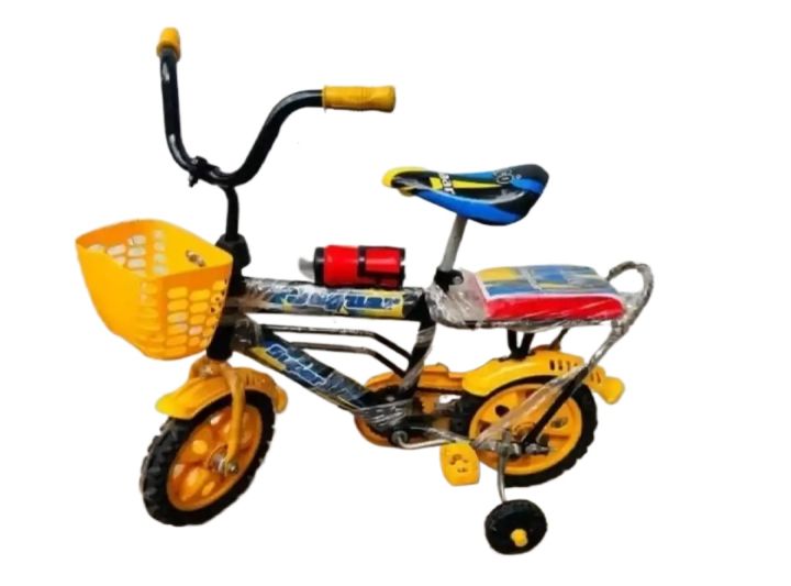 12%20Inch%20PINK%20Cycle%20Suiable%20for%203%20to%207%20years%20For%20Girls%20Fomic%20Tyres%20With%20Water%20Bottle%20&%20Basket%20-%20Image%202