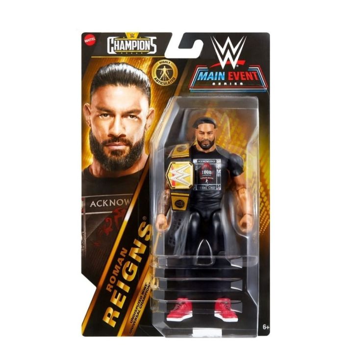 Mattel Brand WWE Action Figure Roman Reigns with Undisputed Universal ...