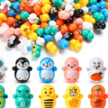 Roly Poly Toys for Kids Party Favors, Different Coloyrs Roly Poly Toys, Mix Colors Roly Poly Toys, Cartoon Roly Poly Toys – Colorful Self Balancing Figures, Fun Chunnu Munnu Roly Poly Toy – Bouncing & Wobbling Doll Set, No Battery Required, Safe Plastic. 