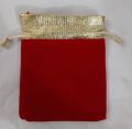 Stylish Red-Golden Velvet Nikkah Pouches – 25 Pcs Packet. 