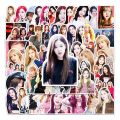 52 pieces of blackpink personality star peripheral luggage, scooter, car, laptop decorative stickers. 