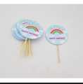 HAPPY BIRTHDAY CUPCAKE TOPPER PACK OF 10 CUPCAKE TOPPERS. 