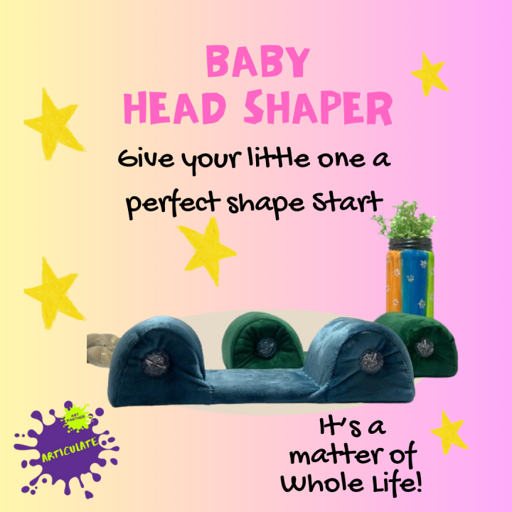 Baby Head Shaper Pillow - Soft & Comfortable Infant Pillow for Newborns - Anti Flat Head Support - Random Colors