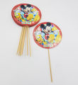 MICKEY MOUSE THEME CAKE TOPPERS PACK OF 10 CAKE TOPPERS. 