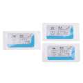 Silk Sutures Thread 12 Pieces Silk Braided Sutures Non Absorbable Needle Silk Suture Non-Injured Suture Medical Thread Suture First Aid Field Emergency Practice and Training Medical Instruments. 
