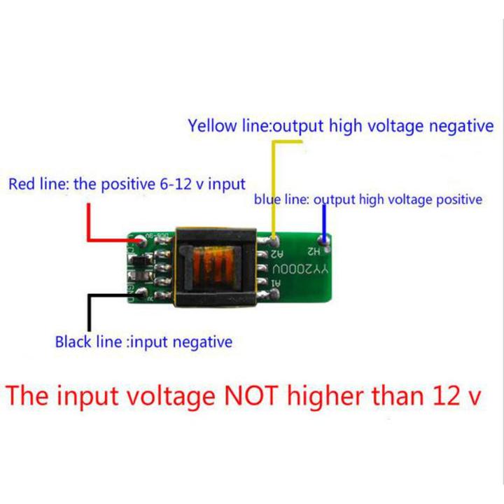 DC 6V-12V 1000V 1500V Boost Step-up Power Module High-voltage Generator Board