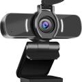LarmTek Webcam for Pc,1080P Webcam with Webcam Cover,Usb Computer Camera with Built-in Mic for Live Streaming Gaming Calling Video Conferencing,W5,UK. 