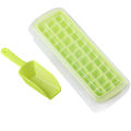Ice Cube Tray (33 Cubes) For Freezer Comes with Ice Container, scoop and Cover. 