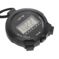 Sport Stopwatch Timer, Black High Sensitivity Sports Stopwatch Waterproof Multifunction for Racing for Badminton for Judging. 
