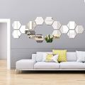Imported Acrylic Hexagon wall decor Mirrors 3D wall mirrors 4x4 inches per hexagon (1 TO 60 PIECES). 