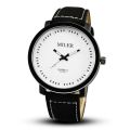 Miler Watch Men Sports Watches Brown Leather Band Analog Quartz Wristwatches. 