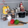 Kitchen Accessories Storage Inside Cabinet Desktop Rack Shelf Organizer. 