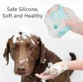 Dog Bath Brush Massage Shampoo Silicone Body Scrubber Bath Body Liquide Brush. 