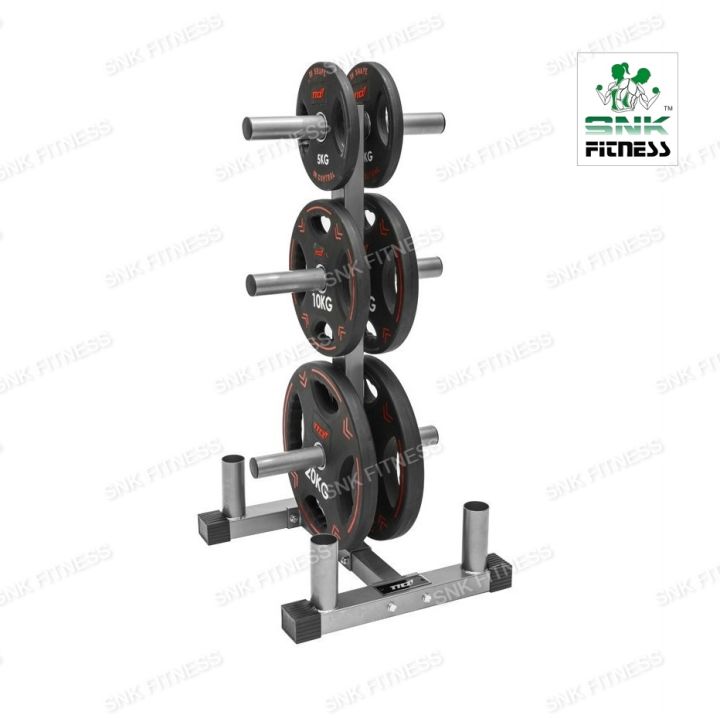Heavy duty Weight Plate Rack for 1 Inches Plates Vertical Bar Holder for Household Gym