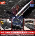 Waterproof Heat Resistant Self Adhesive Anti Oil Kitchen Wallpaper Marble Sheet for Kitchen 60x200cm Wall Paper- Aftab Karachi. 