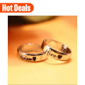 CUSTOMIZED SINGLE NAME RING WITH GIFT BOX PACKING (PERFECT GIFT TO SEND YOUR WIFE , HUSBAND , FIANCE OR ANY ONE). 