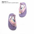 Kids Slippers Round Toe Non-slip EVA Breathable Flip-Flops Slippers for Children. 