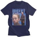 Funny Robert Pattinson Standing Meme T Shirt Men Pre-shrunk Cotton Tee Tops Rob Tshirts Short Sleeved Fashion T-shirt. 