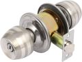 "Stainless Steel Round Lever Handle Door Lock - Mortise Entry Lock for Bedroom, Secure Knob, Heavy-Duty Door Handle, Modern Door Hardware, High-Quality Lockset with Secure Locking Mechanism". 