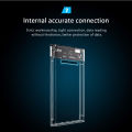 Speed-X HD-2025U3 2.5-Inch External Hard Drive Enclosure with USB 3.0 Interface, Transparent Crystal Case for SATA HDD. 