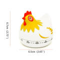 Rotating Chicken Kitchen Timer Traditional Cooking Mechanical Kitchen Timer Alarm Countdown Chicken timer for Kitchen Home Chef. 