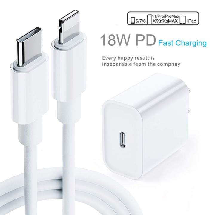 Iphone 20W charger with 1 meter cable for all iphones