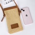Mobile Phone for Skew Cross 2024 New Women's Bag with Touch Screen Installation Small and Lightweight Phone Key Zero Wallet. 