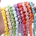 10pcs Cute Handmade Craft Star Beads Ceramic Cartoon Design Ceramic Spacer Loose Beads Fashion Bracelet Making Kit Jewelry Making Material Gift. 